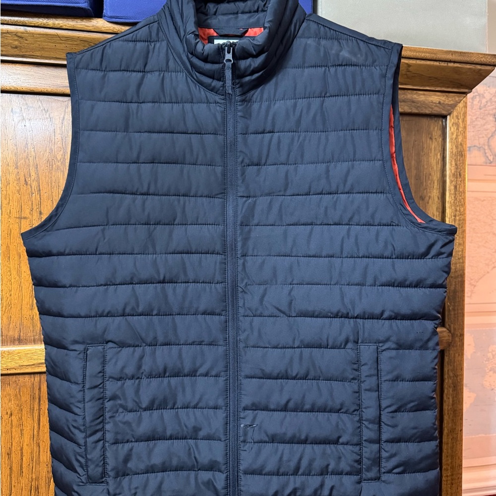 Men's Navy Quilted Vest